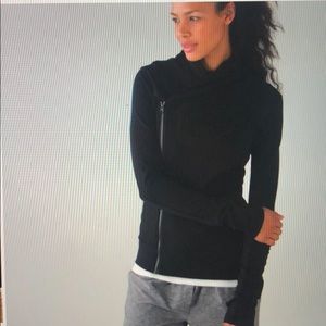 Lululemon Black Bhakti Yoga Workout Jacket Size 4